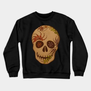 Retro Day of the Dead Skull Crewneck Sweatshirt